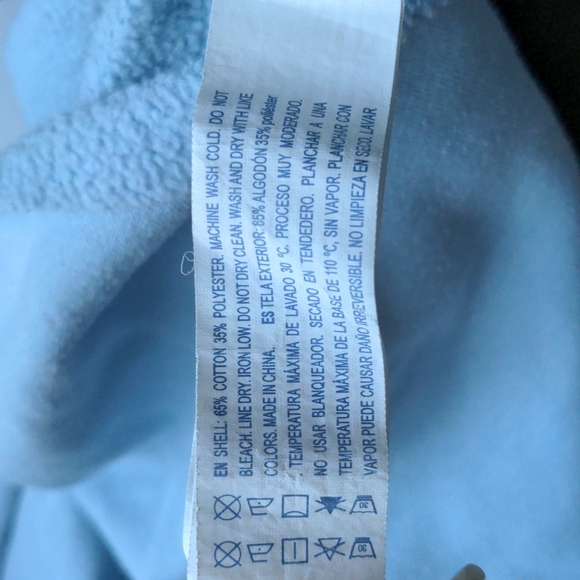 5/6T Cropped Baby Blue Hoodie Forever21 - Picture 8 of 8